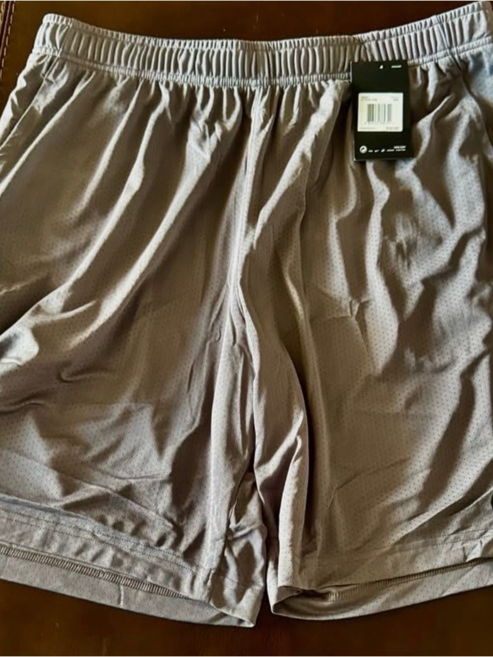Nike Men's Athletic Mesh Shorts - Light Gray